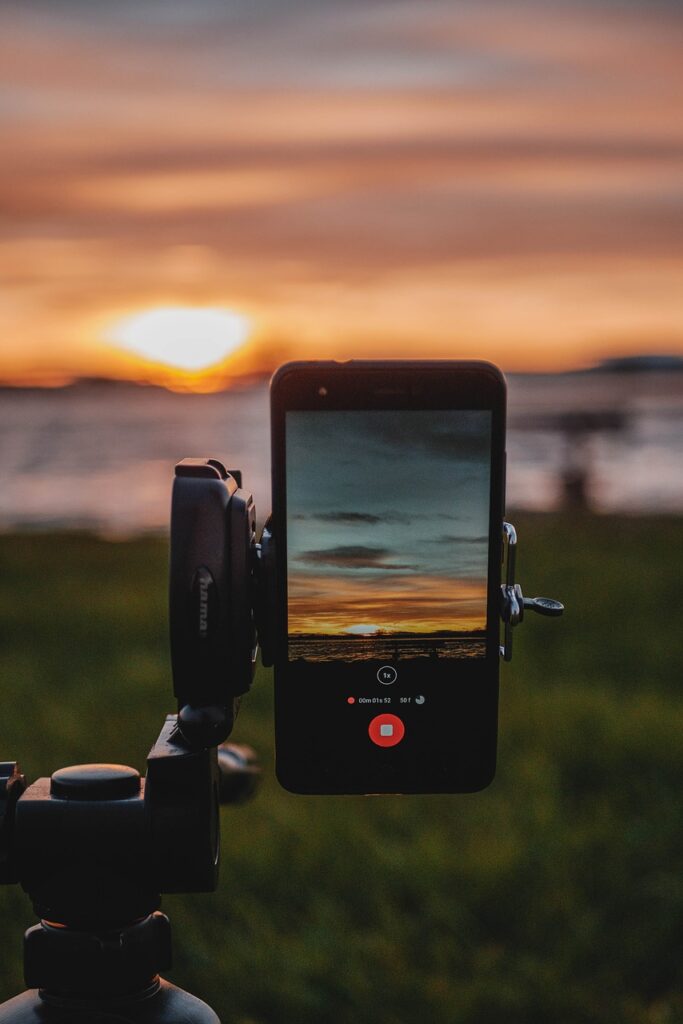 Video Recording on a phone attached to Tripod